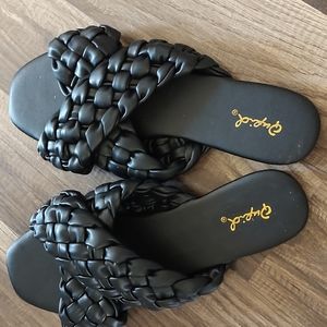 Qupid Braided Sandals
